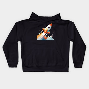 Space Exploration Odyssey - Journey Beyond the Stars Kids Hoodie